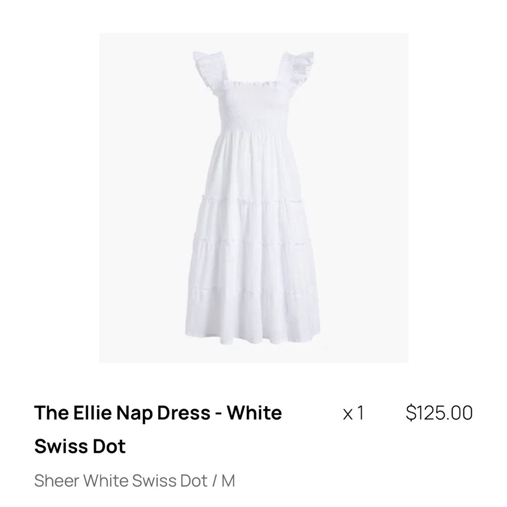 Hill House Ellie Nap Dress, white, medium